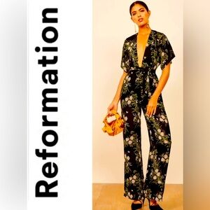 Reformation Lemongrass Jumpsuit size 2- does not include sash